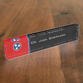 Tennessee State Flag Naambordje (Zijkant)