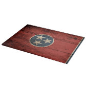 Tennessee State Flag op Old Wood Grain Snijplank (Hoek)