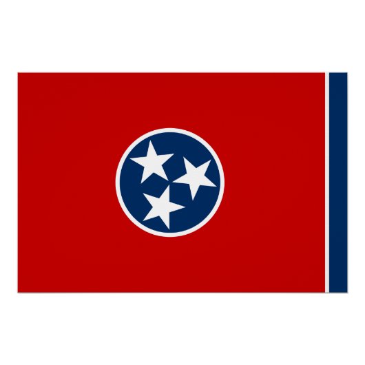 Tennessee State Flag Perfect Poster (Voorkant)