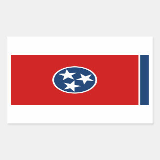 Tennessee State Flag Rechthoekige Sticker