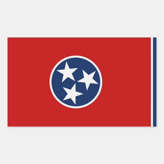 Tennessee State Flag Sticker (Voorkant)