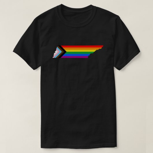 Tennessee State Pride LGBTQ Progress Pride T-shirt (Design voorkant)