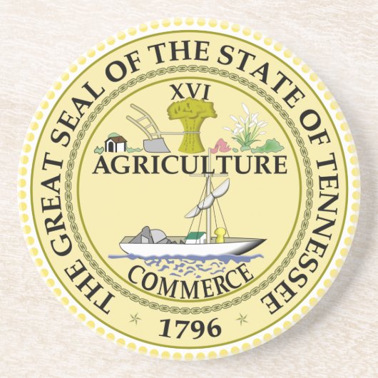 Tennessee State Seal Onderzetter (Voorkant)