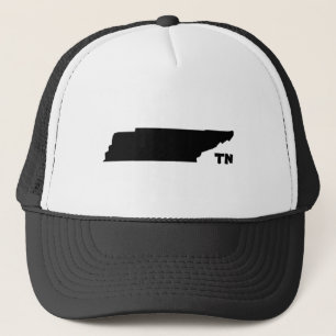 Tennessee State Shape Trucker Hat met TN Logo Pet