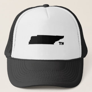 Tennessee State Shape Trucker Hat met TN Logo Pet