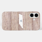 Tennessee State Silhouette Rustic Wood Look Case-Mate iPhone Case (Achterkant (horizontaal))