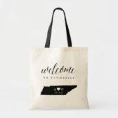 Tennessee State Silhouette Wedding Welcome Tas (Voorkant)