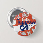 Tennessee State Symbols Volunteer State Afbeelding Ronde Button 5,7 Cm (Voorkant /achterkant)