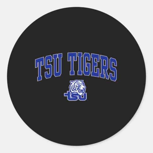Tennessee State Tigers Arch Over Ronde Sticker (Voorkant)