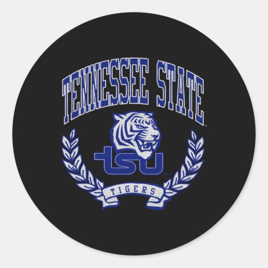 Tennessee State Tigers overwinning Ronde Sticker (Voorkant)