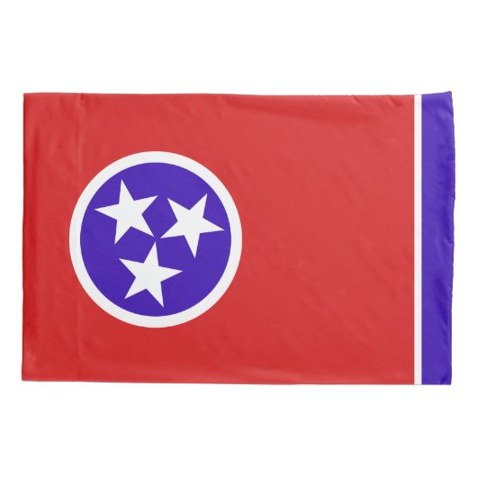 Tennessee State Vlag Print Patriot Kussensloop (Achterkant)