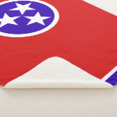 Tennessee State Vlag Print Patriottisch Sherpa Deken (3/4)