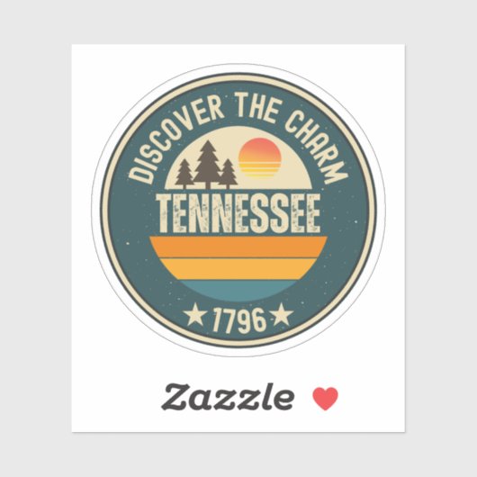 Tennessee State - Vrijwilliger Spirit Gift Sticker (Vel)