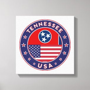 Tennessee, Tennessee poster, canvas Afdruk