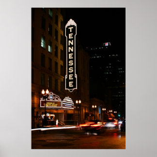 Tennessee Theater Night Poster