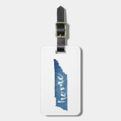 Tennessee Thuis Houtnerf Bagagelabel (Voorkant verticaal)