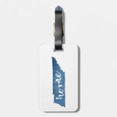 Tennessee Thuis Houtnerf Bagagelabel (Achterkant verticaal)