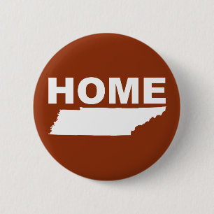 Tennessee Thuis Weg Van Staat Knop Badge Speld Ronde Button 5,7 Cm