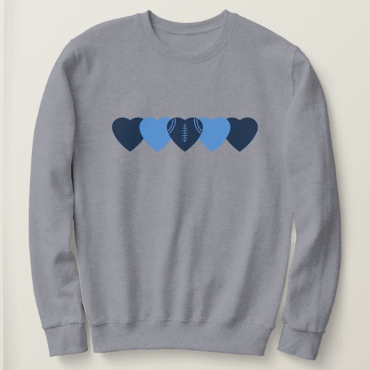 Tennessee Titans Heart Football Dark Trui (Design voorkant)