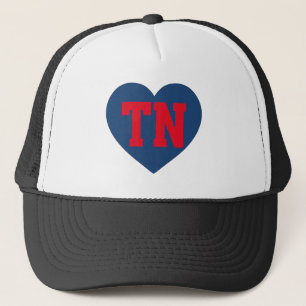 Tennessee TN Heart Design - Bold Minimalist State Trucker Pet
