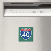Tennessee TN I-40 Interstate Highway Shield - Magneet (Insitu (Vaatwasser))