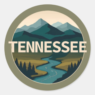 Tennessee Verenigde Staten Ronde Sticker