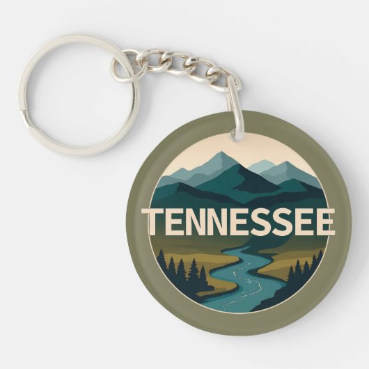 Tennessee Verenigde Staten Sleutelhanger (Voorkant)