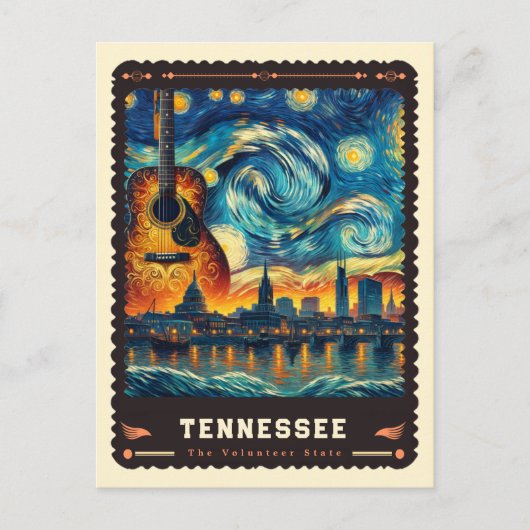 Tennessee | Vincent van Gogh geïnspireerd Briefkaart (Voorkant)