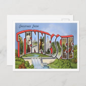 Tennessee Vintage Big Letters Briefkaart (Voorkant / Achterkant)