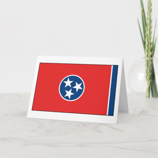 Tennessee-vlag Kaart (Voorkant)