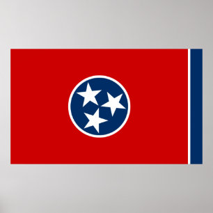 Tennessee-vlag Poster