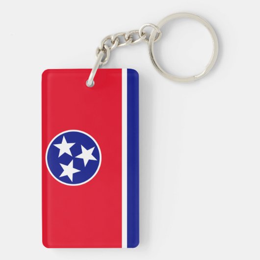 Tennessee-vlag Sleutelhanger (achterkant)