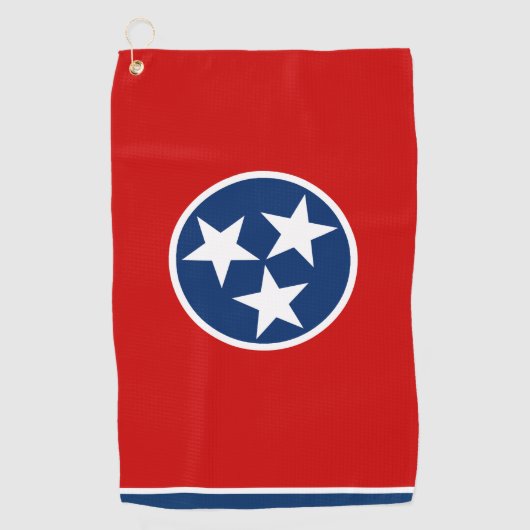 Tennessee Vlag & Tennessee State USA golf / sport Golfhanddoek (Voorkant)