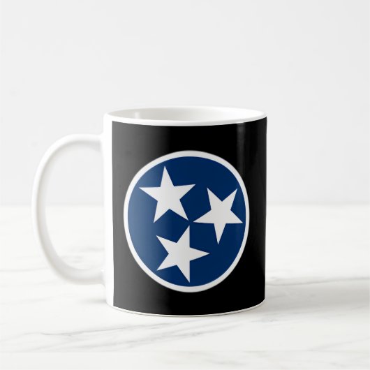 Tennessee Vlaggenstaatstijl Koffiemok (Links)