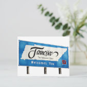 Tennessee vous souhaite la bienvenue sur la carte  (Debout devant)