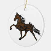 Tennessee Walker Keramisch Ornament (Links)