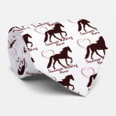Tennessee Walking Horse Hearts Stropdas (Opgerold)