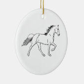 Tennessee Walking Horse Keramisch Ornament (Rechts)