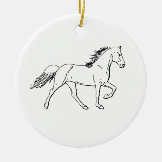 Tennessee Walking Horse Keramisch Ornament (Voorkant)