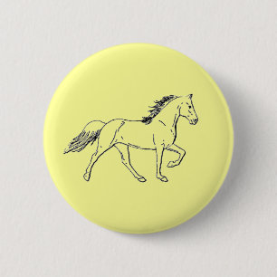 Tennessee Walking Horse Ronde Button 5,7 Cm