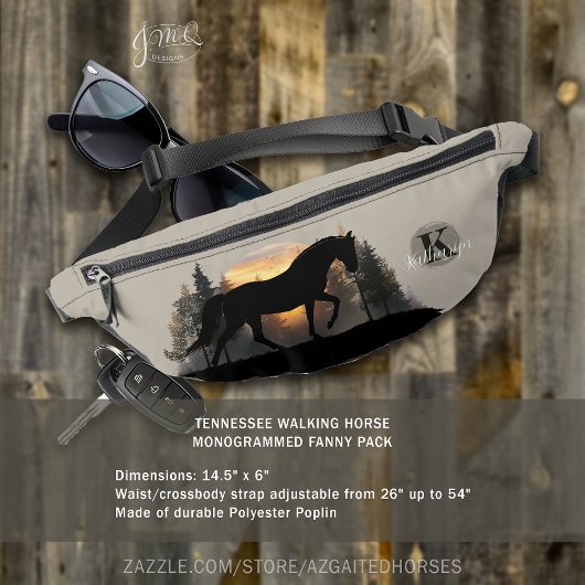 Tennessee Walking Horse Silhouette Sunset Forest