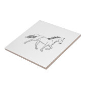 Tennessee Walking Horse Tegeltje (Zijkant)