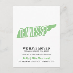TENNESSEE We hebben het nieuwe adres New Home Post Briefkaart
