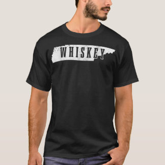 Tennessee Whiskey State Map Bourbon Whisky T-shirt