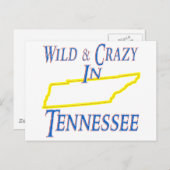 Tennessee - Wild en Crazy Briefkaart (Voorkant / Achterkant)