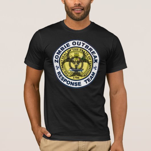 Tennessee Zombie Outbreak Response Team T-shirt (Voorkant)