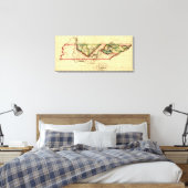 TennesseePanoramic MapTennessee Canvas Afdruk (Insitu (Slaapkamer))