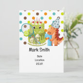 Tennis 1e verjaardag kaart (Staand voorkant)