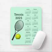 Tennis 2025 Kalender Mousepad Muismat (Met muis)