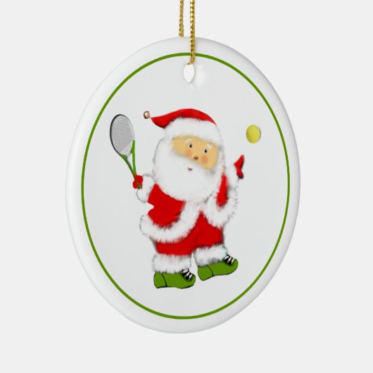Tennis 2025 Kerst Keramisch Ornament (Rechts)